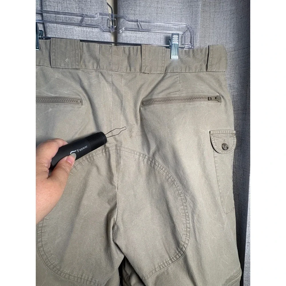 Banana Republic Mens Tan Zip Off Convertible Safari Cargo Pants 38x30 Vintage